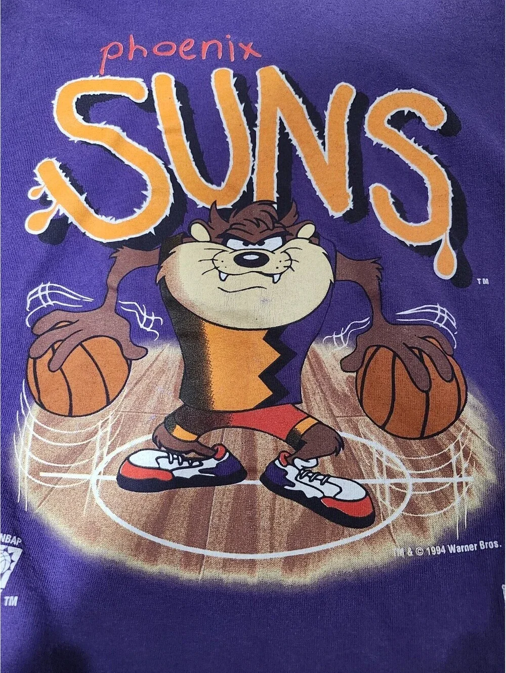 Looney Tunes Phoenix Suns Vintage Rare Sweatshirt Pullover Size Small Mens